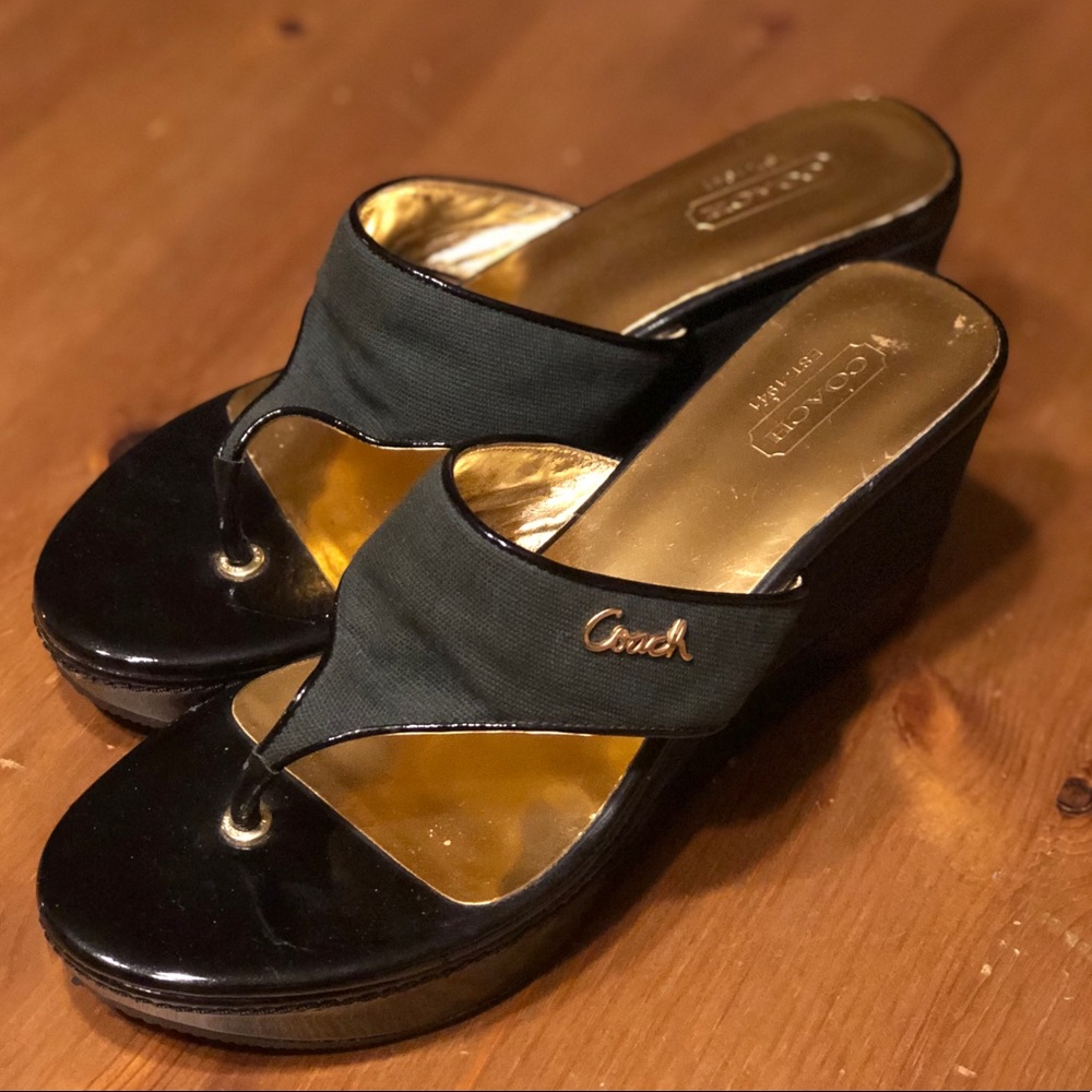 Coach Thong Sandals Sz 7